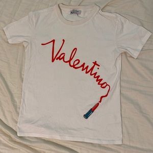 Valentino Lipstick Graphic T-shirt